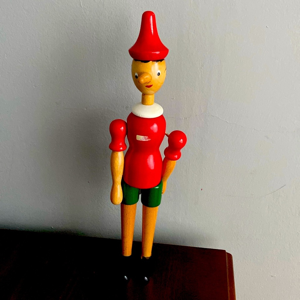 PINOCHIO Wooden toy boy from the Walt Disney Co.  collection